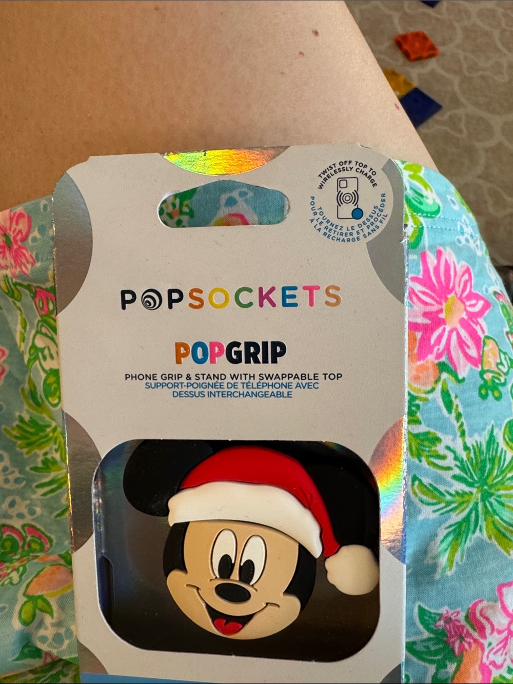 Disney Christmas, Mickey Mouse pop sockets pop grip for cellphones NWT